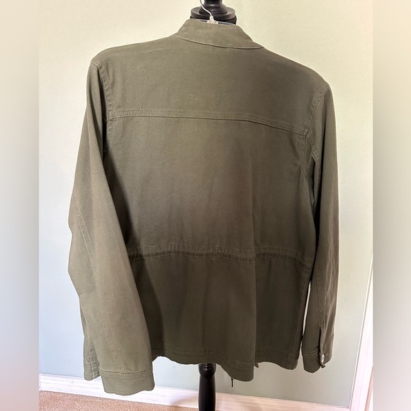 Baccini Military Style women’s Jacket in green Olive. Size Medium. NWOT - Picture 5 of 12